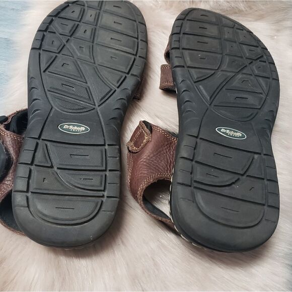 Dr. Scholls Mens Leather Memory foam Sandal